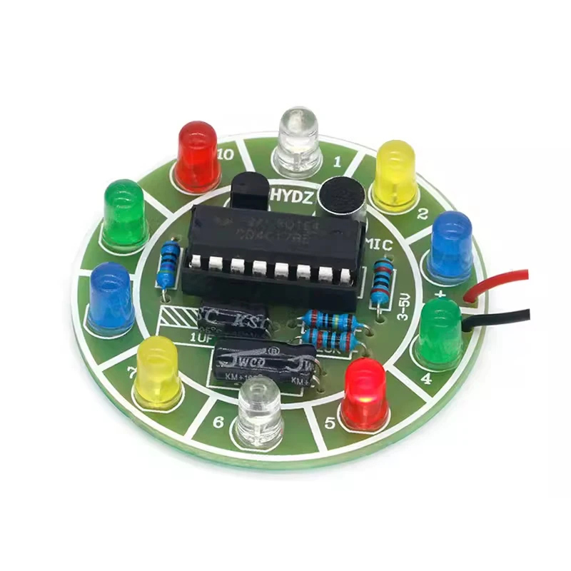 CD4017 Kit de luz LED giratori - Diy Electronics Lab reseña y precio