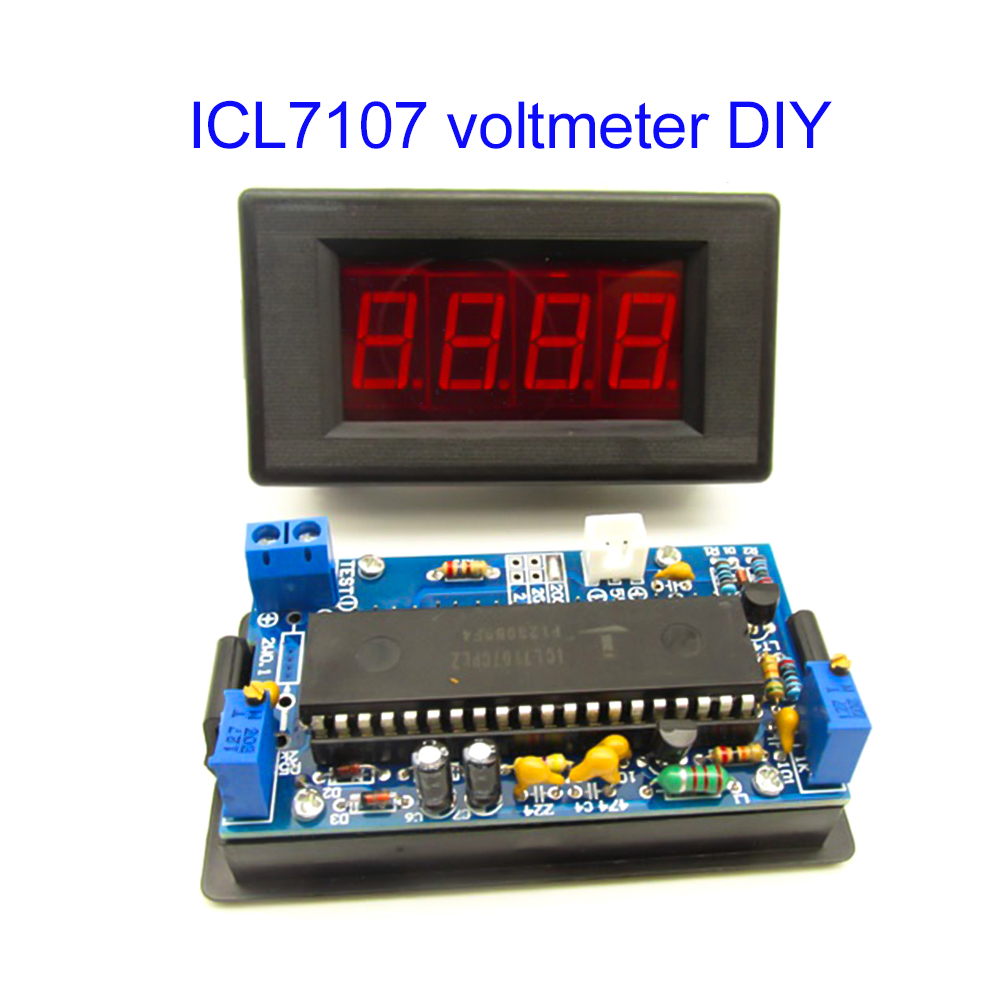 Kit de Voltímetro ICL7107, Pie - Diy Electronics Com reseña y precio