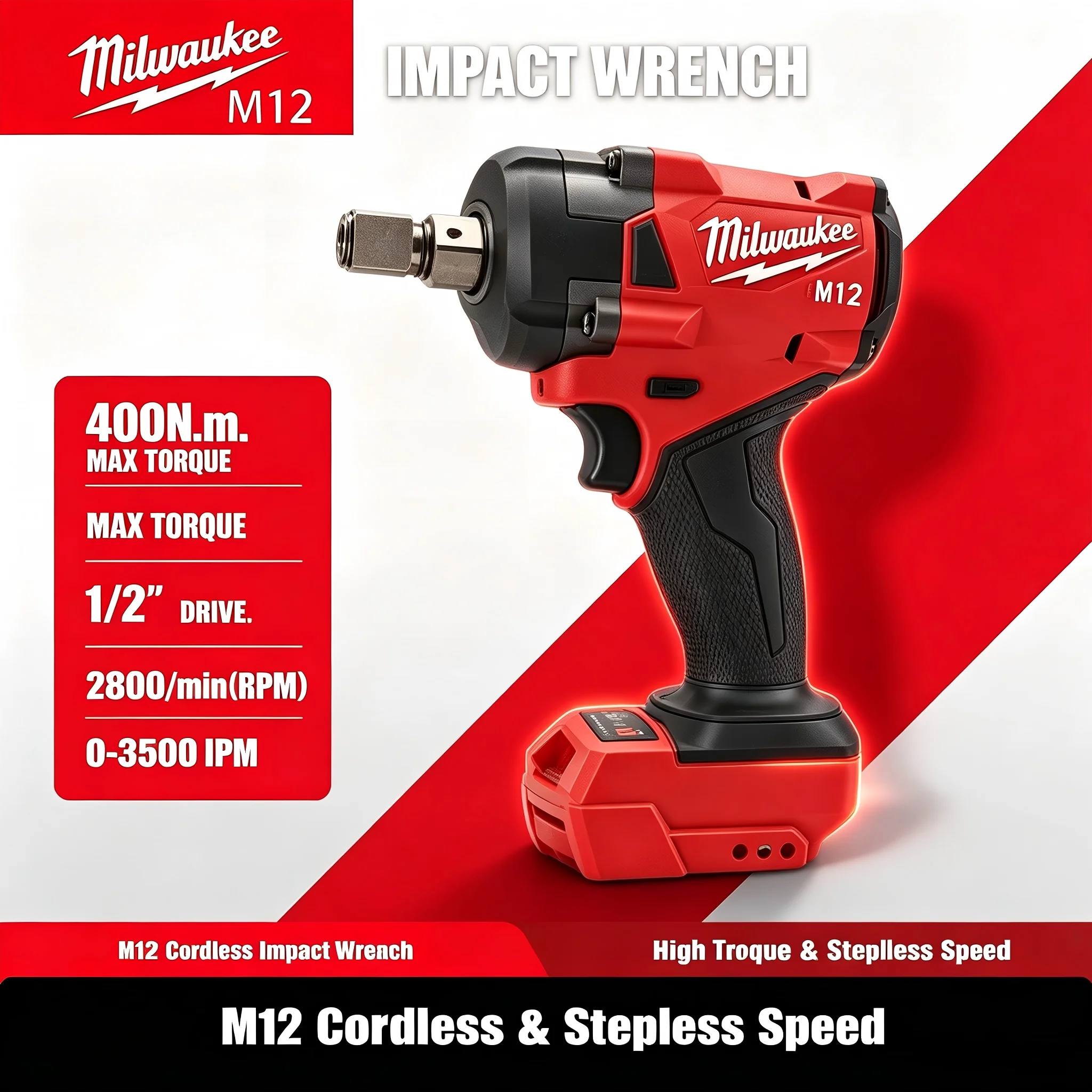 Llave de impacto eléctrica sin - Milwaukee Drill M18 Fuel reseña y precio
