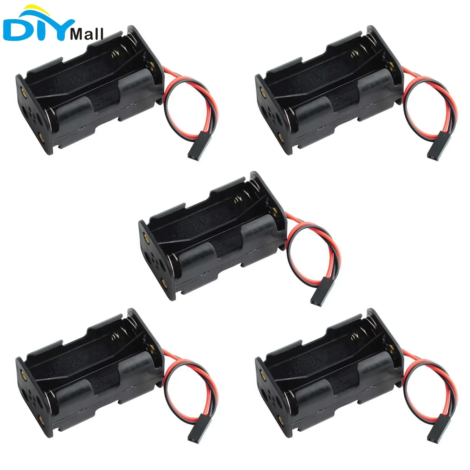 Estuche para 5 pilas AA con co - Diy Electronics Holder reseña y precio