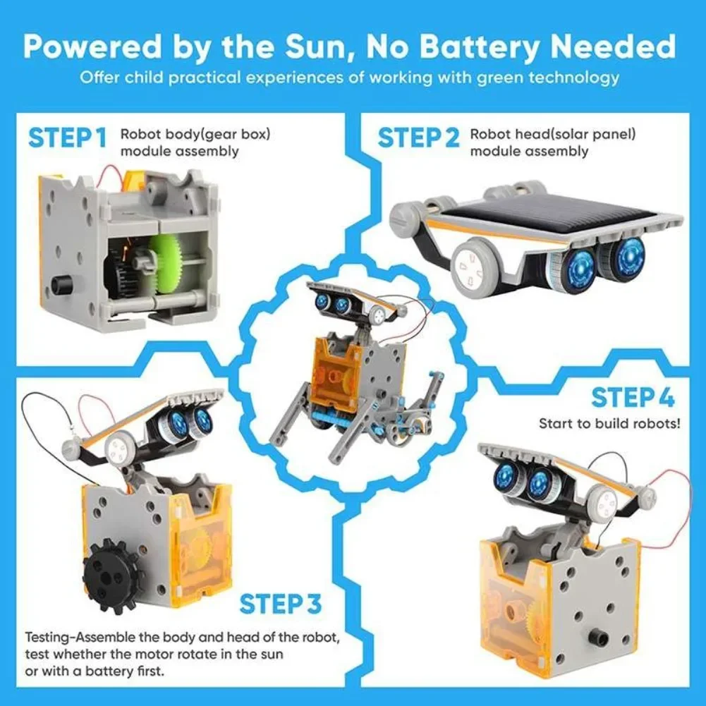 Kit de ciencia Robot con energ - Diy Electronics Com reseña y precio